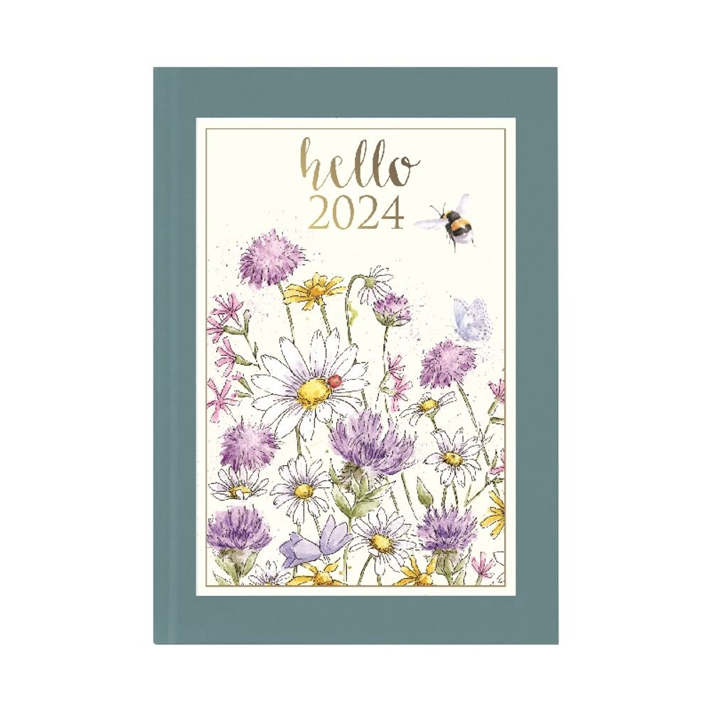 Wrendale Designs Diář 2024 Wrendale Designs "Just Bee-cause", A6, týdenní - Včelka