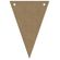 Dřevěný výřez k dekoraci Gomille, závěsný, 10x14,5 cm- Party praporek, trojúhelník