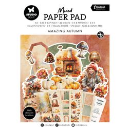 Kreativní blok Studio Light Mixed Paper Pad, A5, 42 l. - Povedený podzim