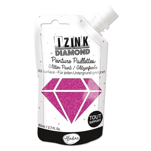 Diamantová barva Aladine Izink Diamond, 80 ml - fuchsia, tm. růžová