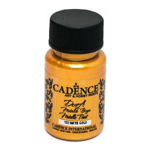 Metalická akrylová barva Cadence Dora Metallic, 50 ml - maya gold, mayské zlato