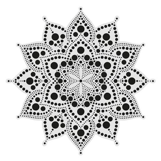 Sada na tečkování Aladine, 30 cm - Mandala 2