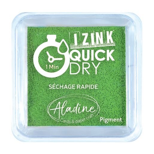 Razítkovací polštářek Aladine Izink Quick Dry - vert, zelený