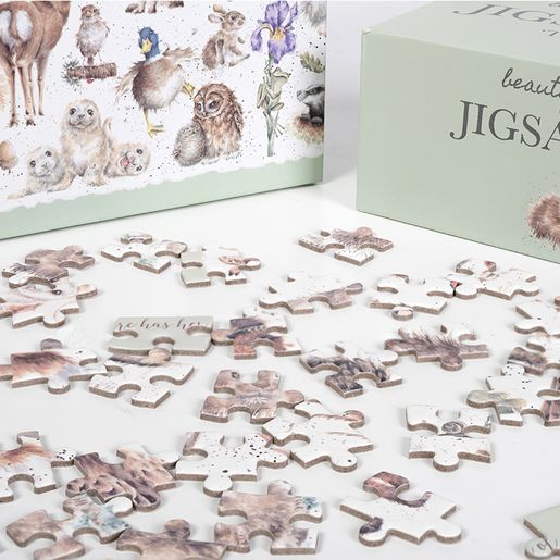 Puzzle  Wrendale Designs "Country Set", 1000 dílků - Lesní zvířátka